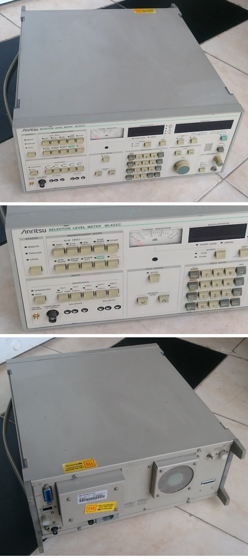 激安超安値 アンリツAnritsu ML422A selective level meter その他